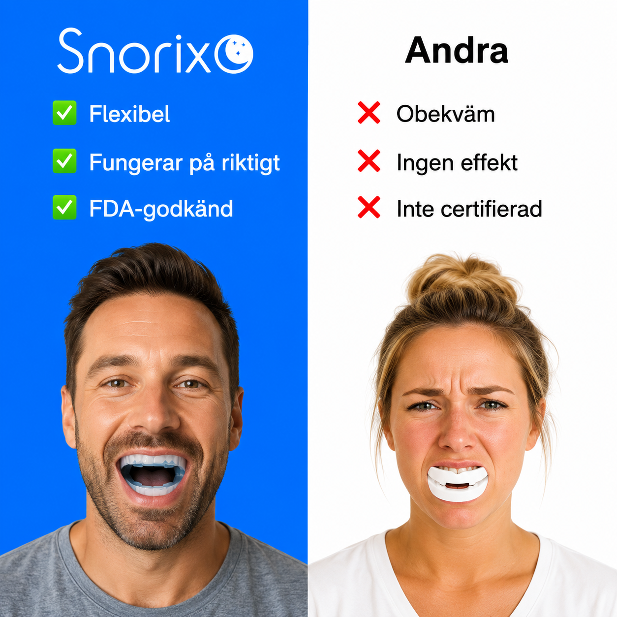 Snorix – Låt sömnen fortsätta. Inte snarkningen