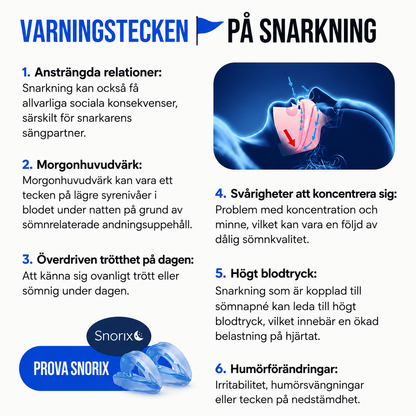 Snorix – Låt sömnen fortsätta. Inte snarkningen