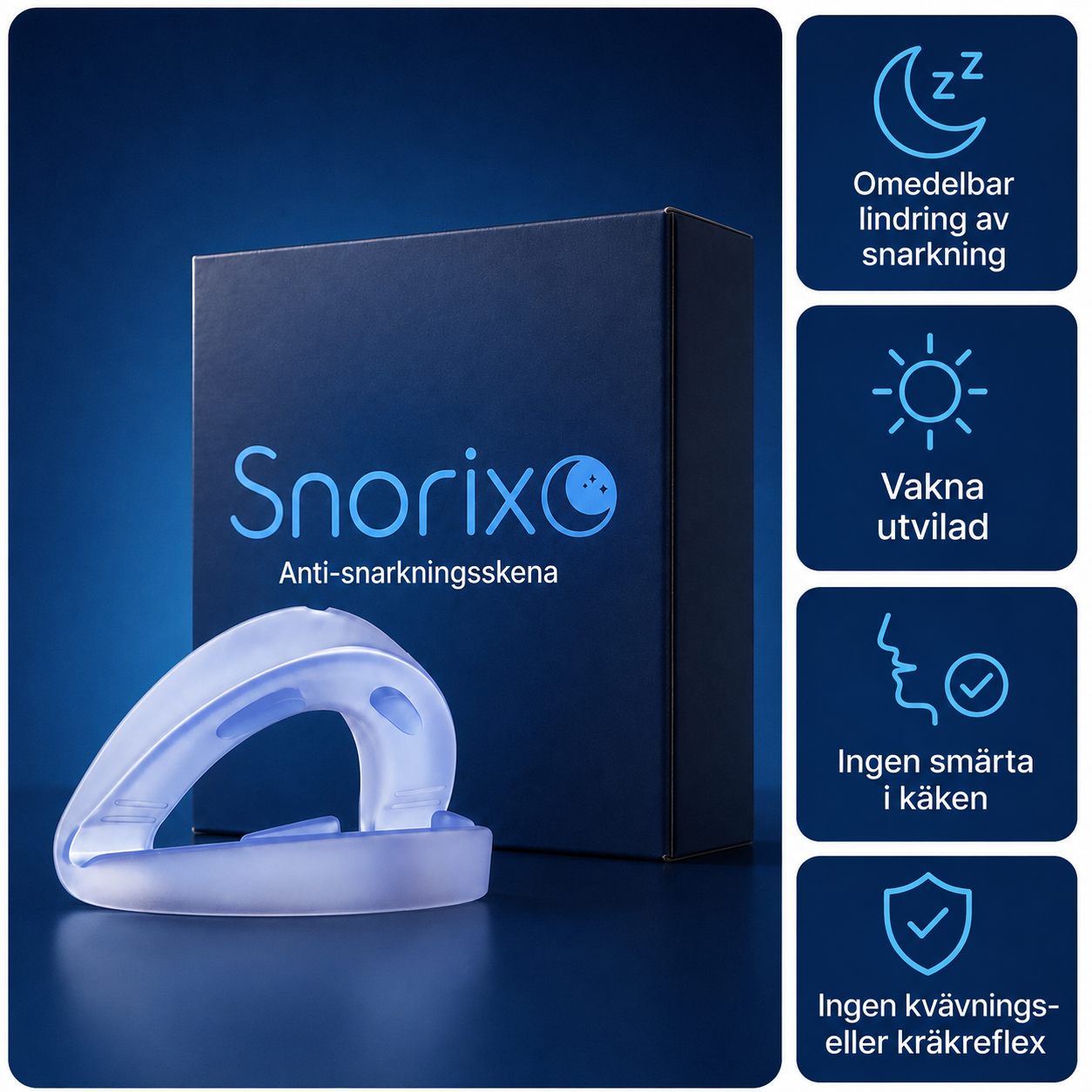 Snorix – Låt sömnen fortsätta. Inte snarkningen